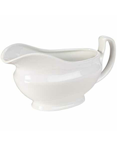 Genware Porcelain Sauce Boat 14cl/5oz