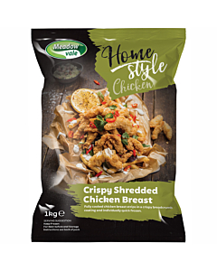 Meadow Vale Frozen Homestyle Crispy Shredded Chicken