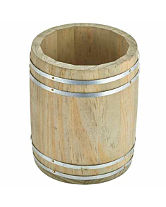 Miniature Wooden Barrel 11.5Dia x 13.5cm