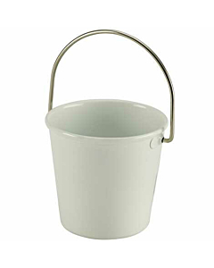 Stainless Steel Miniature Bucket 4.5cm Dia White