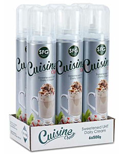 Cuisine Sweetened UHT Aerosol Squirty Cream Cans