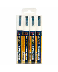 Chalkmarkers 4 Pack White Medium