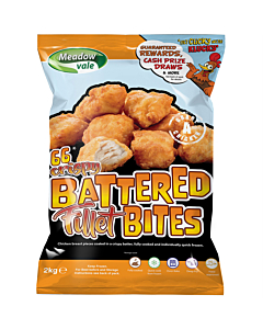 Meadow Vale Frozen Battered Chicken Fillet Bites