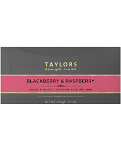 Taylors of Harrogate Blackberry & Raspberry Tagged Tea bags