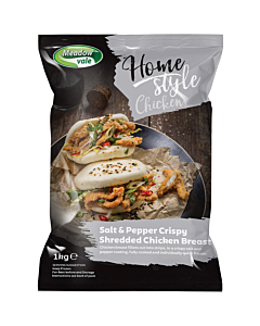 Meadow Vale Frozen Homestyle Salt & Pepper Shredded Chicken