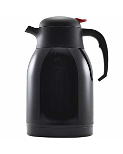 Black St/St Vacuum Push Button Jug 2L