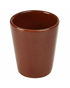 Terra Stoneware Rustic Red Conical Cup 10cm