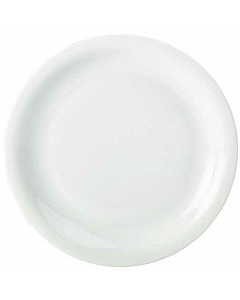 Genware Porcelain Narrow Rim Plate 24cm/9.25"