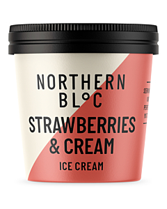 Northern Bloc Frozen Strawberries & Cream Ice Cream