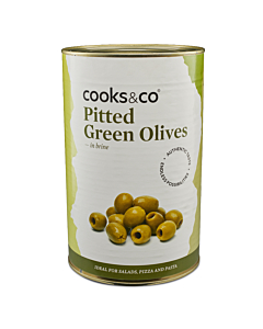 Cooks & Co Pitted Green Olives