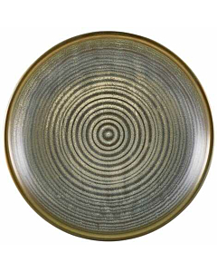 Terra Porcelain Matt Grey Deep Coupe Plate 25cm