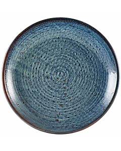 Terra Porcelain Aqua Blue Deep Coupe Plate 28cm