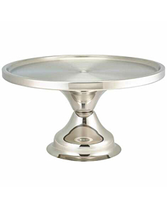 Genware S/St. Cake Stand 13"Dia.6.5" High