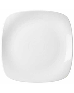 Genware Porcelain Rounded Square Plate 25cm/9.75"