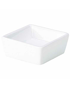 Genware Porcelain Square Dish 6.4 x 2.5cm/2.5 x 1"