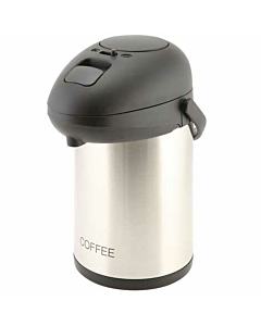 Coffee Inscribed St/St Vacuum Pump Pot 2.5L