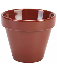 Genware Porcelain Plant Pot 11.5 x 9.5cm/4.5 x 3.75"