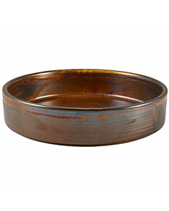 Terra Porcelain Rustic Copper Presentation Bowl 18cm