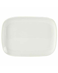 Genware Porcelain Ellipse Rectangular Plate 22.8 x 16.6cm/9