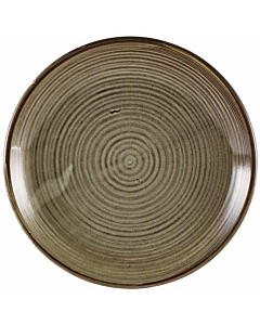 Terra Porcelain Grey Deep Coupe Plate 25cm