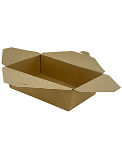 Zeus Large Kraft Compostable Leakproof Containers No.3