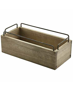 Industrial Wooden Crate 25 x 12 x 9.5cm