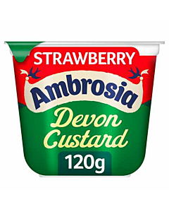 Ambrosia Strawberry Flavour Custard Pots