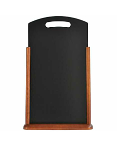 Large Table Chalk Board Dark Wood 21X45cm