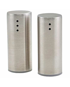 Stainless Steel Straight Sided Salt & Pepper Set 7.5cm