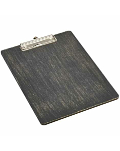 Black Wooden Menu Clipboard A4 24x32x0.6cm