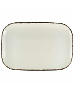 Terra Stoneware Sereno Grey Rectangular Plate 34.5 x 23.5cm