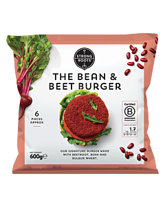 Strong Roots Frozen Bean & Beet Burger