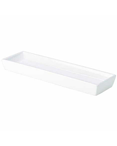 Genware Porcelain Rectangular Dish Holder 28 x 8cm/11 x 3.25