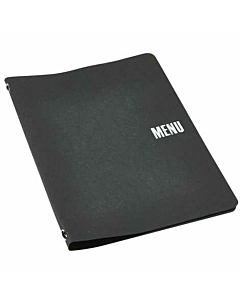 Washable Paper A4 Menu Holder Black