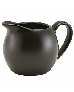 Genware Porcelain Matt Black Jug 14cl/5oz