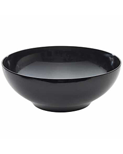 Black Melamine Round Buffet Bowl 25.7cm