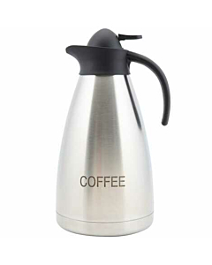 Coffee Inscribed St/St Contemporary Vac. Jug