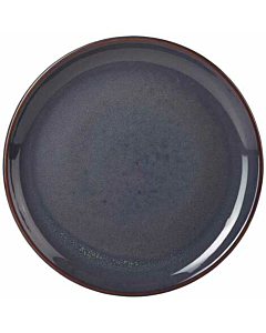 Terra Stoneware Rustic Blue Coupe Plate 24cm