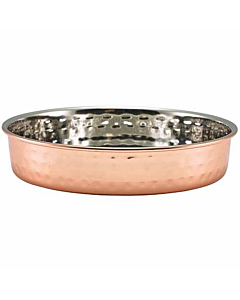 GenWare Hammered Copper Plated Presentation Plate 15cm