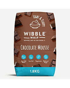 Wibble Foods Chocolate Mousse Flavour Reduced Sugar Mix