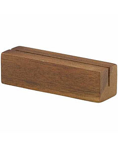 Acacia Wood Sign Holder 9 x 3 x 3cm