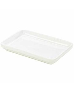 Genware Porcelain Deep Rectangular Dish 20 x 14 x 2.5cm/8 x