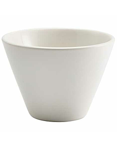 Genware Porcelain Matt White Conical Bowl 12cm/4.75"