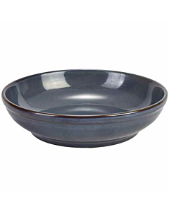 Terra Stoneware Rustic Blue Coupe Bowl 27.5cm