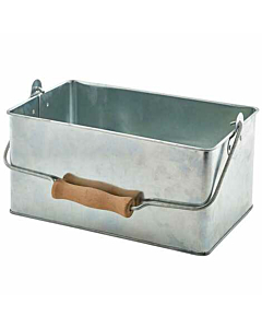 Galvanised Steel Rectangular Table Caddy 24.5x15.5x12.5cm