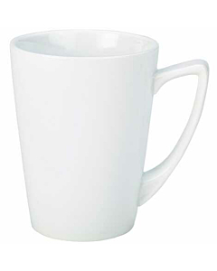 Genware Porcelain Angled Handled Mug 35cl/12.25oz