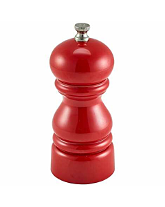 Genware Salt Or Pepper Grinder Red 12.7cm