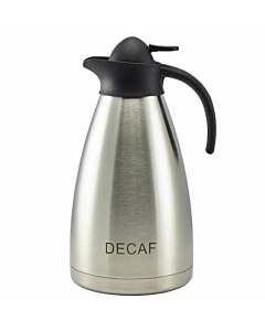 Decaf Inscribed St/St Contemporary Vacuum Jug 2.0L