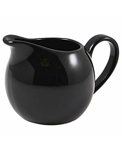 Genware Porcelain Black Jug 14cl/5oz