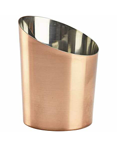 Copper Plated Angled Cone 9.5 x 11.6cm (Dia x H)